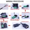 PENGLIN 2 Pieces VGA DB15 3 Row Solderless Female Adapter,