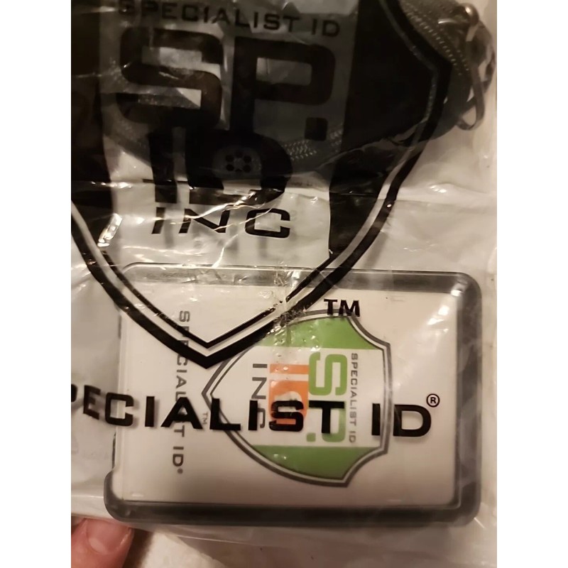 Specialist ID THREE Card Heavy Duty Plastic Badge Holder with