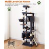 AMHANCIBLE Large Cat Tree, 83 Inch Multi-Level Tall Tower for