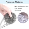 Stainless Steel Scourer,Cleaning Scrub Sponges, Heavy Duty Dishwashing Scouring Pad