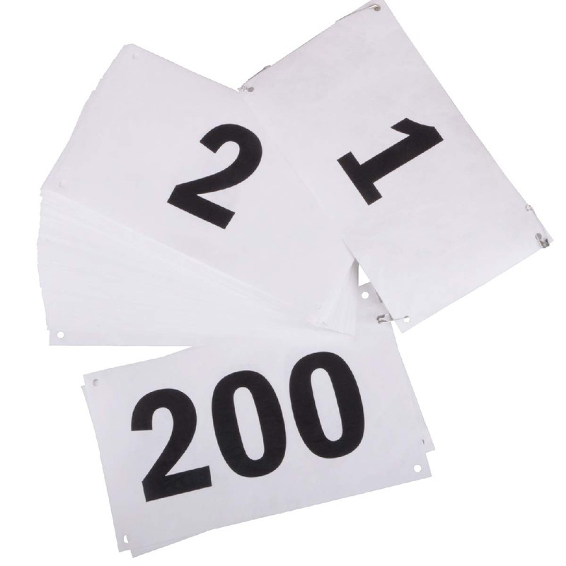 Azarxis Running Bib Competitor Numbers with Safety Pins, Tyvek Tearproof