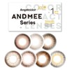 カラコン アンドミー マンスリー【シャイン】 1箱1枚入 ANDMEE 1month UVカット カラーコンタクト 1ヶ月 monthly