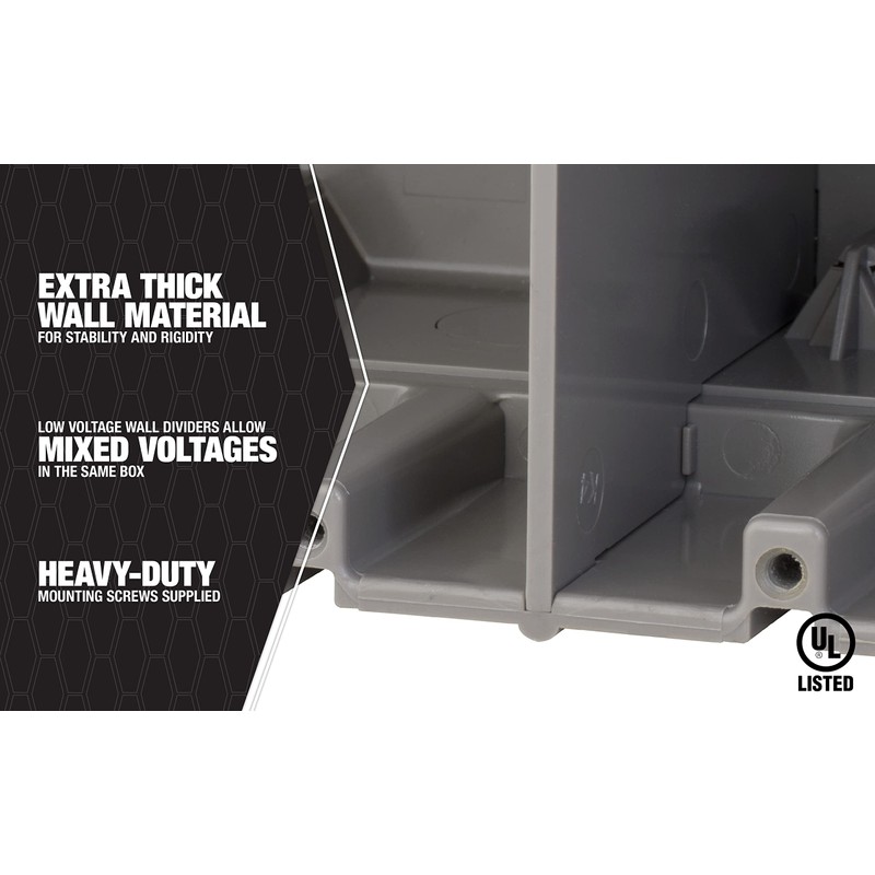 Southwire MSB1G One Gang Device Box with Depth Adjustable, Heavy