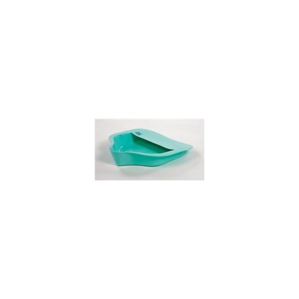 AZ711255EA - Bariatric Bed Pan with Anti-splash 15 x 14-1/4 W x 3 H, Mint Green, Plastic
