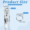 Tweruna 5 Pack Deep Carry Pocket Clip with Keychain, Heavy