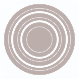 Sizzix Framelits Die Set 6PK Circle Frames, Paper, Multicolor, from 3,5 to 9,8 cm