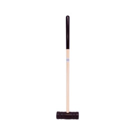 AmishToyBox.com Individual Flag Croquet Mallet - 32" Handle - Polymer Head (Gray)