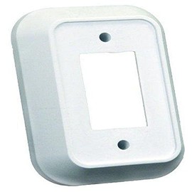 JR Products 13485 Single Switch Wall Spacer - White