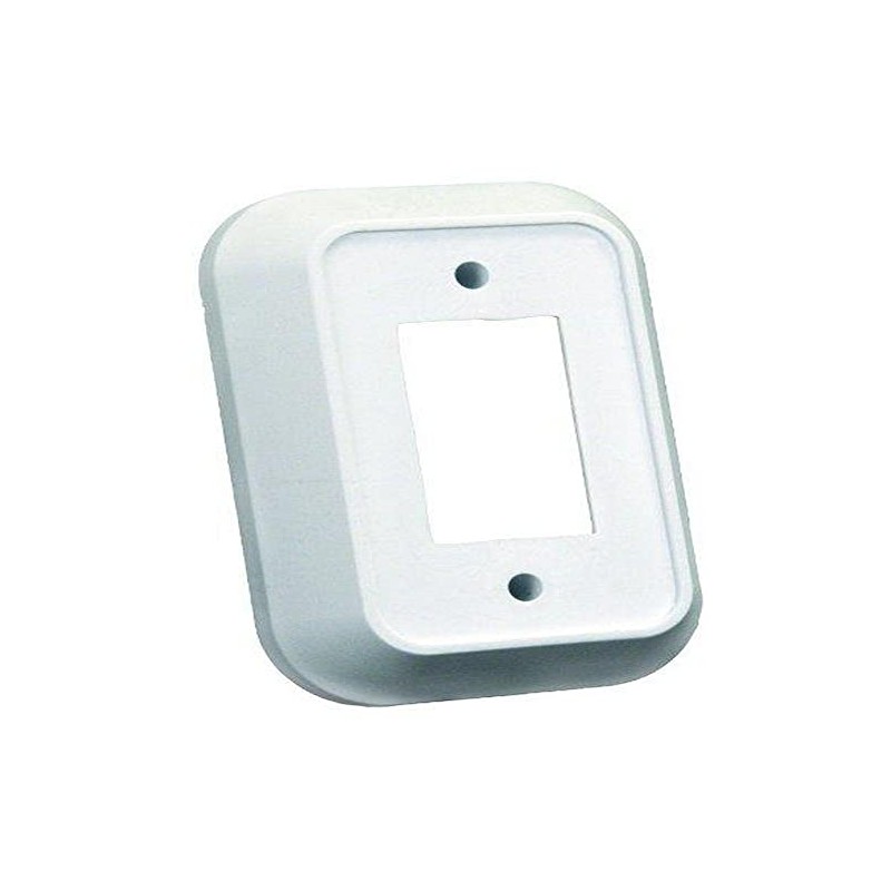 JR Products 13485 Single Switch Wall Spacer - White