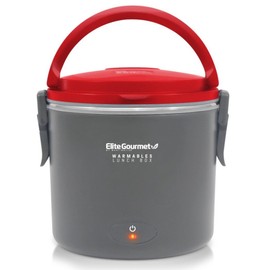 ELITE GOURMET Warmables Electric Lunch Box Food Warmer with Stainless Steel Pot