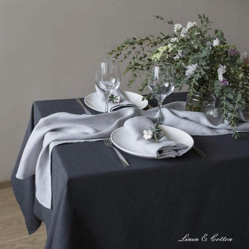 Linen & Cotton Hygge Tablecloth 100% Linen