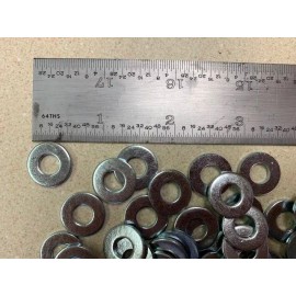 NON SPECIFIC 1/4" BOLT SIZE SAE WASHER BRIGHT  ZINC PLATED - 100PC