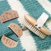 2PCS Set Sweater Cleaning Shaver Set Oval Beech Wood Bristle