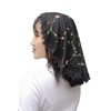 Velo de encaje para mujer, Negro -, Talla única