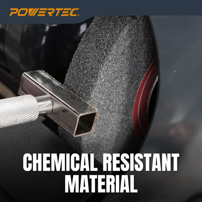 POWERTEC Bench Grinder Wheel 8 Inch 80 Grit, Aluminum Oxide