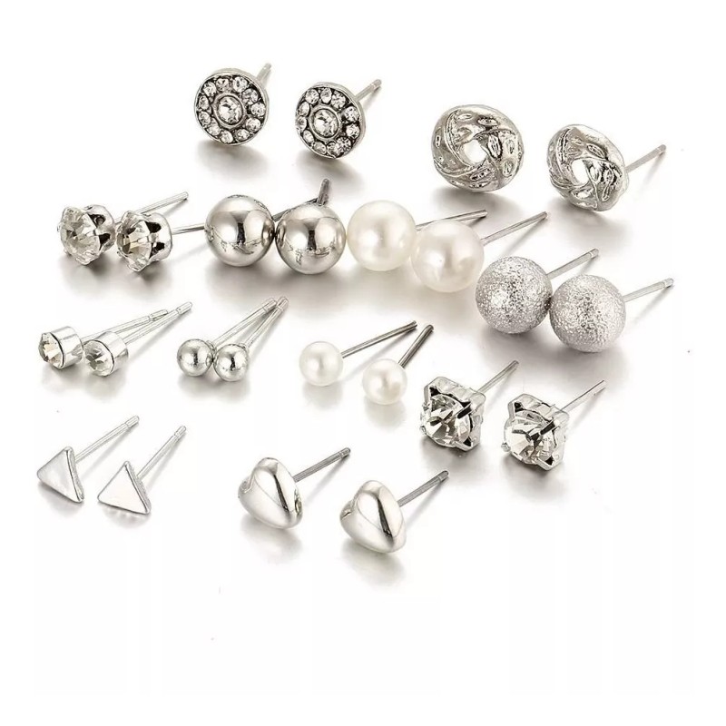 Deluxe Aretes 12 En 1 Joyería Para Mamá, Abuela, Novia,