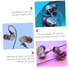 SHOWERORO 1pc Ear Bass Headphones with Microphone Wired Earphones for