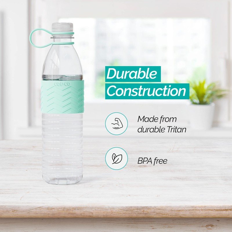 Copco Hydra - Botella de agua Tritan reutilizable con tapa
