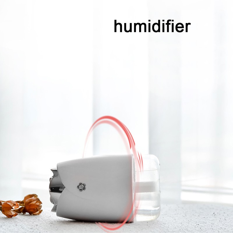 USB Car Air Humidifier Atomizer LED Night Light Fog Purifier