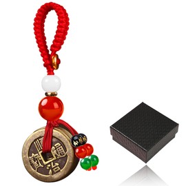 VERYOND Feng Shui Coins for Good Luck with Chinese Five Emperors Money for Wealth and Success, i Ching Coins for Home, Car, Keychain Decoration