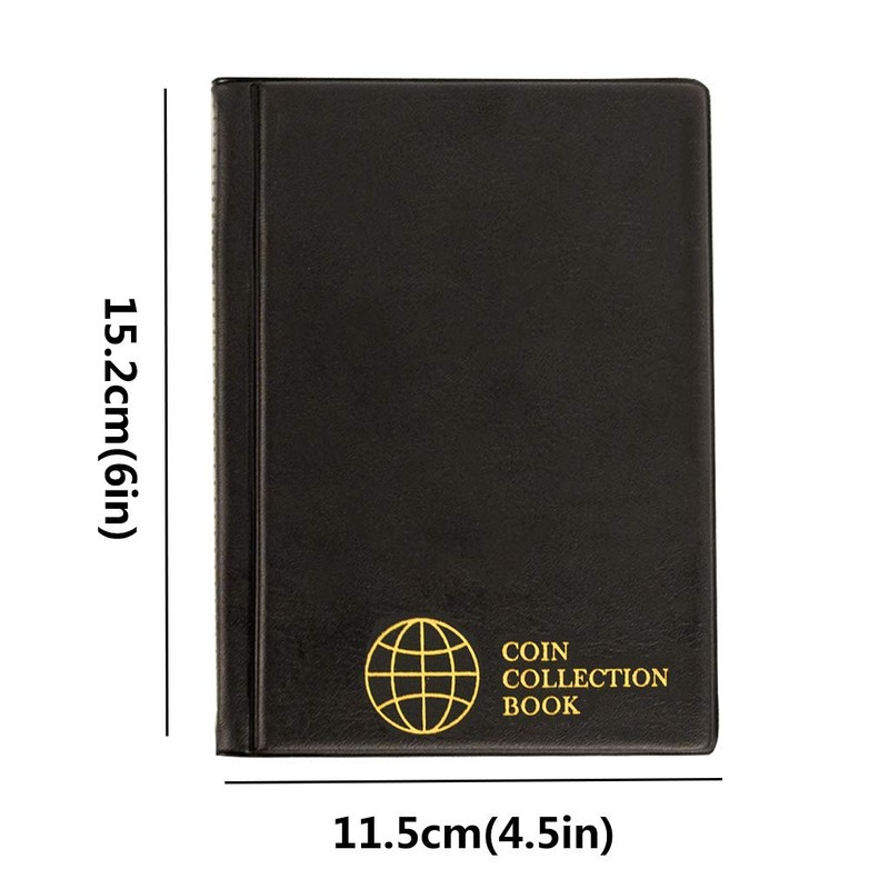 Coin Storage Album - 120 Pockets Coin Collecting Holder for