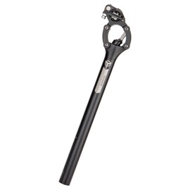 Bike Suspension Seatpost- 27.2 / 30.9 / 31.6mm Shock-Absorber Bicycle Seat Post - Lightweight Aluminum Alloy Four-Link Seat Tube for Mountain Road Bike Gravel, Hybrid, and E-Bikes (27.2)