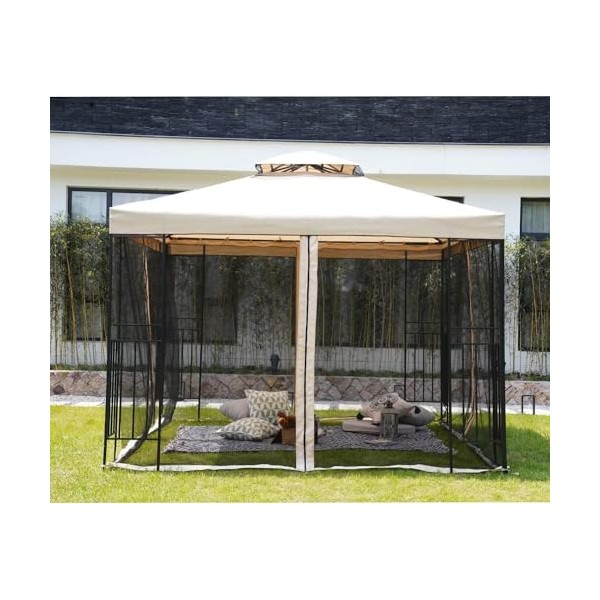 Grand Patio Replacement 10x10 FT Outdoor Gazebo Mosquito Netting