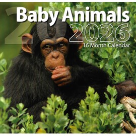 2026 Baby Animals Full Size Wall Calendar for Planning, Scheduling, and Organizing