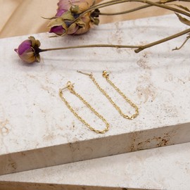 Carissima Gold Women's 9ct Yellow Gold 2mm Rope Chain Loop Earrings