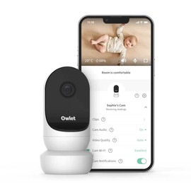 Owlet Cam Version 2 Smart Baby Safety Monitor with Camera and Audio - HD Video Camera, Encrypted WiFi, Night Vision - iOS and Android Compatible