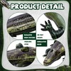 Liliful 2 Pcs 49 Inch Inflatable Alligator Pool Float Floating