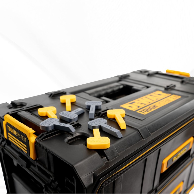 Rugged Tools Anti-Wobble Stabilising Push-in Inserts compatible with Dewalt Tough