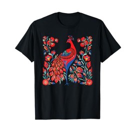Firebird - Cute Floral Vintage Ukrainian Vyshyvanka Style T-Shirt