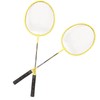 Badminton Rackets Iron Alloy Lightweight Badminton Racquets with 3 Balls