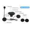 1 Pair Motorcycle Helmet BT Headset Headphone Speakers Support Handsfree