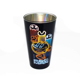 Pac Man Glass, Multi-Colour, 9 x 9 x 15 cm