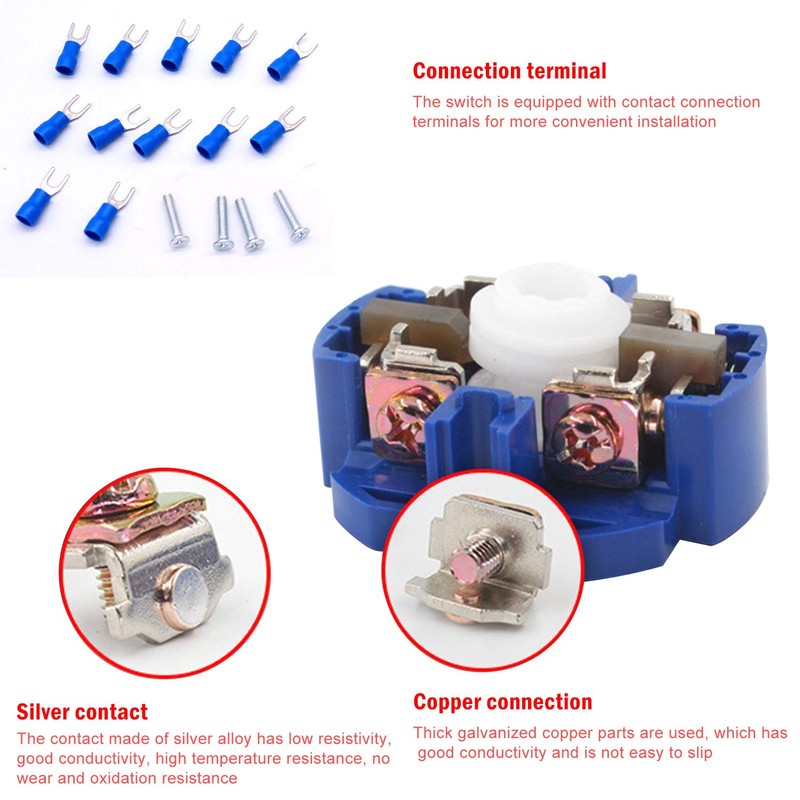 Taiss Universal Changeover Switch 32A 690V 3 Position 12 Terminals