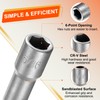 sourcing map 5pcs Hex Nut Driver Drills Bit 5/16" 6-Point