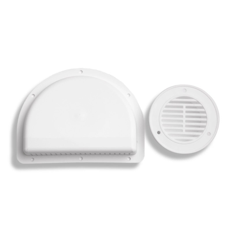 ToughGrade RV ATV Cargo Trailer Side Air Vent White