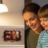 Mouse Wall Decal, 3D Christmas Fireplace Scene Wall Decal, Cozy