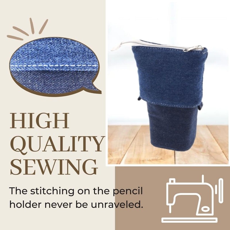 Sunstar Stationery Pen Case Delde Slim Pouch Denim Blue S1415891