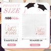 Affrolling 100 Pcs Class of 2025 Graduation Cocktail Napkins 5