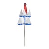 Summer Lighthouse Sailboat Windmills 360 Degree Rotation Weathervane Metal Windmill