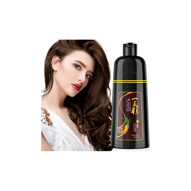 Kaisasa Champú Para Tinte De Cabello marrón oscuro 3 En