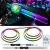 Dreamcolor Interior Acrylic Car Light Strip, 2 in 1 Car