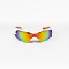 RUDYPROJECT RPJ COREY Sunglasses, White Shiny Frame/Multi Laser Orange Lens