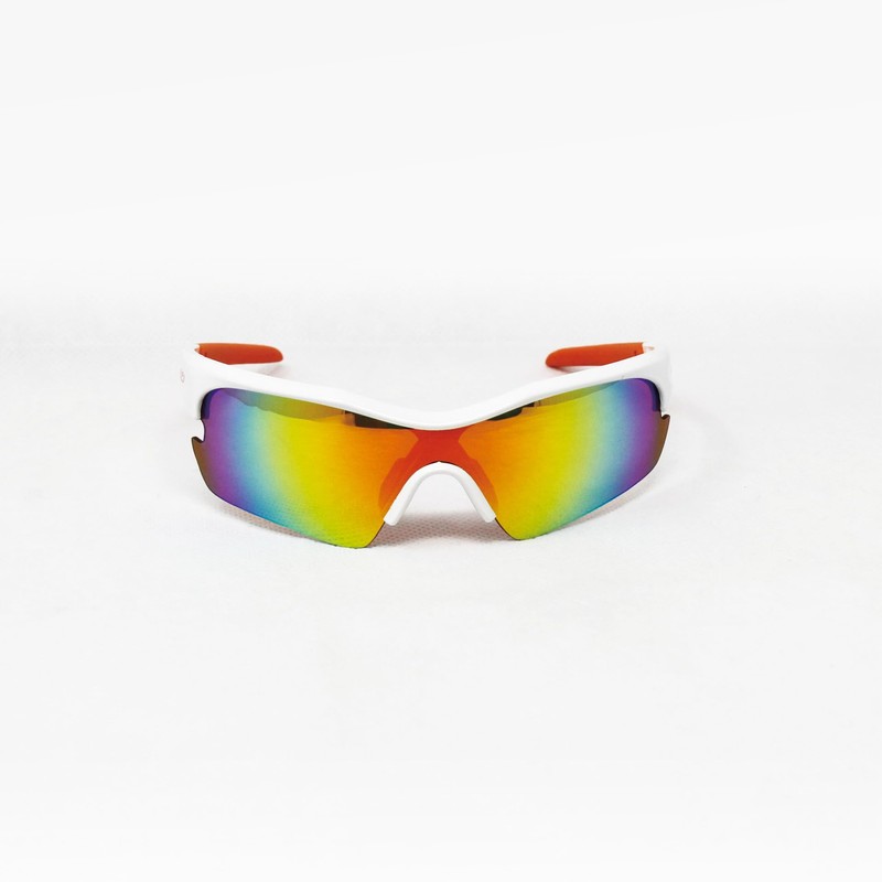 RUDYPROJECT RPJ COREY Sunglasses, White Shiny Frame/Multi Laser Orange Lens