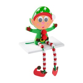 Beaded Dangle-Leg Christmas Elf Craft Kit - Makes 12
