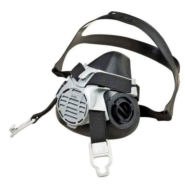 MOLLIFII Half Mask Respirator Kit, Reusable, Silicone, Bayonet, 2 Cartridges
