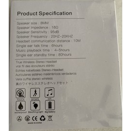 Universal Touch Two C3 Wireless Earbuds waterproof, light weight, long battery life,